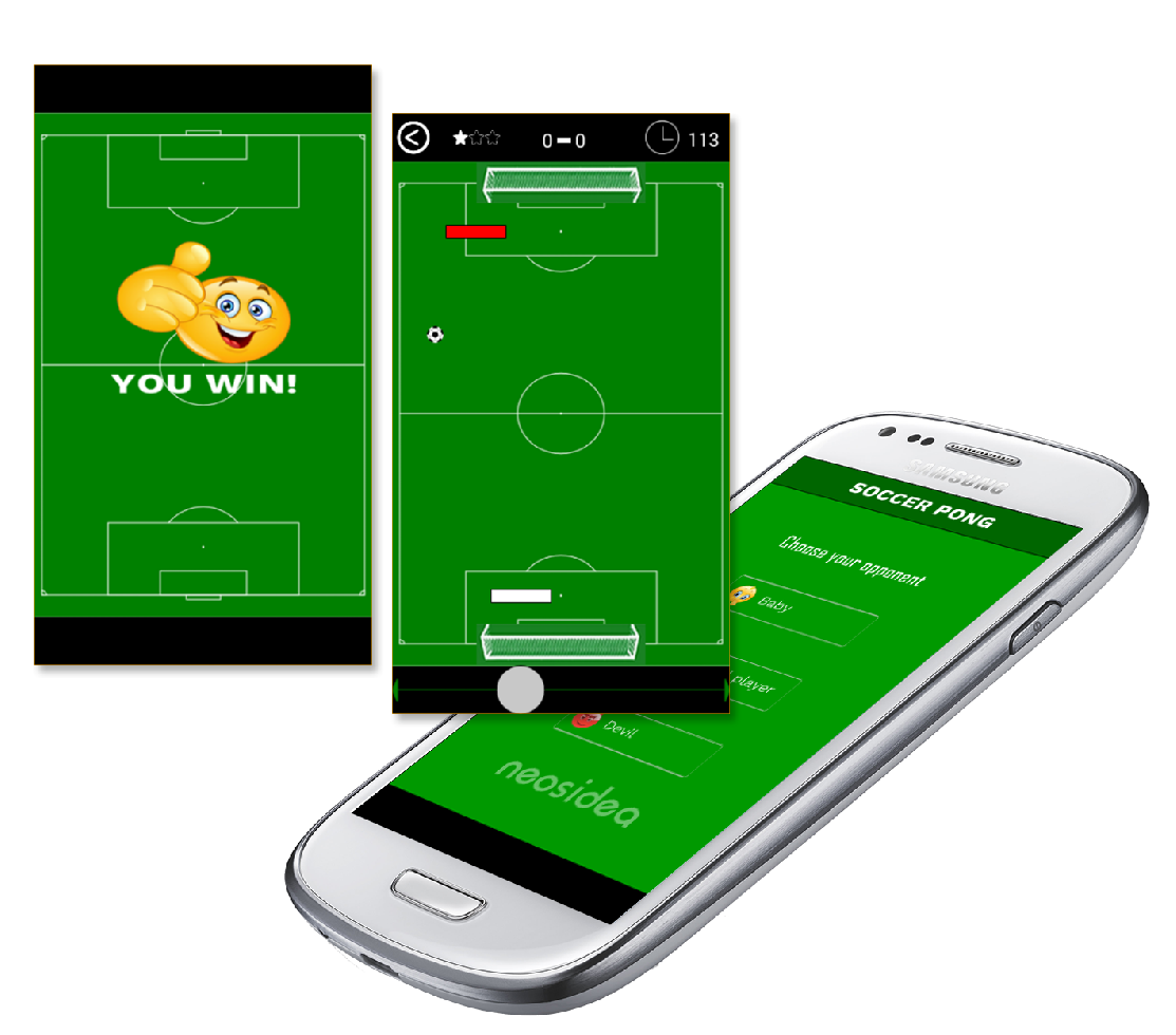 Soccer Pong mobile game Android, iOS, Windows Mobile